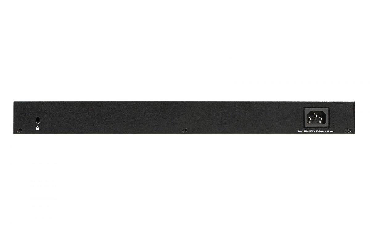 NETGEAR GS348 Gigabit-switch – set bagfra med strømtilslutning