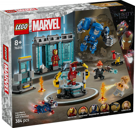 LEGO 76315 Marvel Super Heroes Iron Man's Laboratory: Hall of Armor