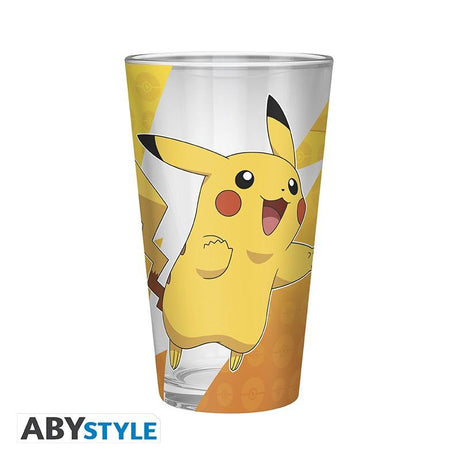 POKEMON Large Glass Premium - Pikachu foil - 400 ml Abysse