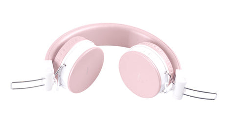 Foldbar on-ear BT headset, 3,5 mm, lyserød streetz