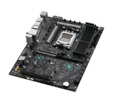 ASUS ROG STRIX X870E-H GAMING WIFI7 – ATX AM5 bundkort – skråt ovenfra med afdækning fjernet