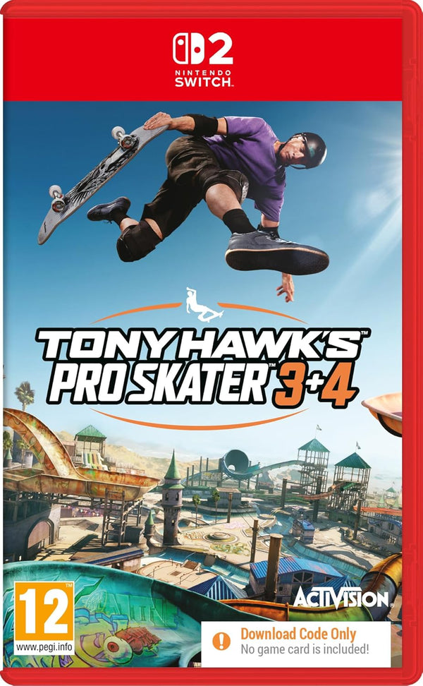 Tony Hawk's Pro Skater 3 + 4 – Nintendo Switch 2 – Kode i æsken