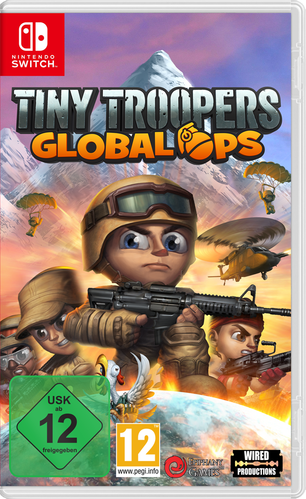 Tiny Troopers: Global Ops – forside til Nintendo Switch