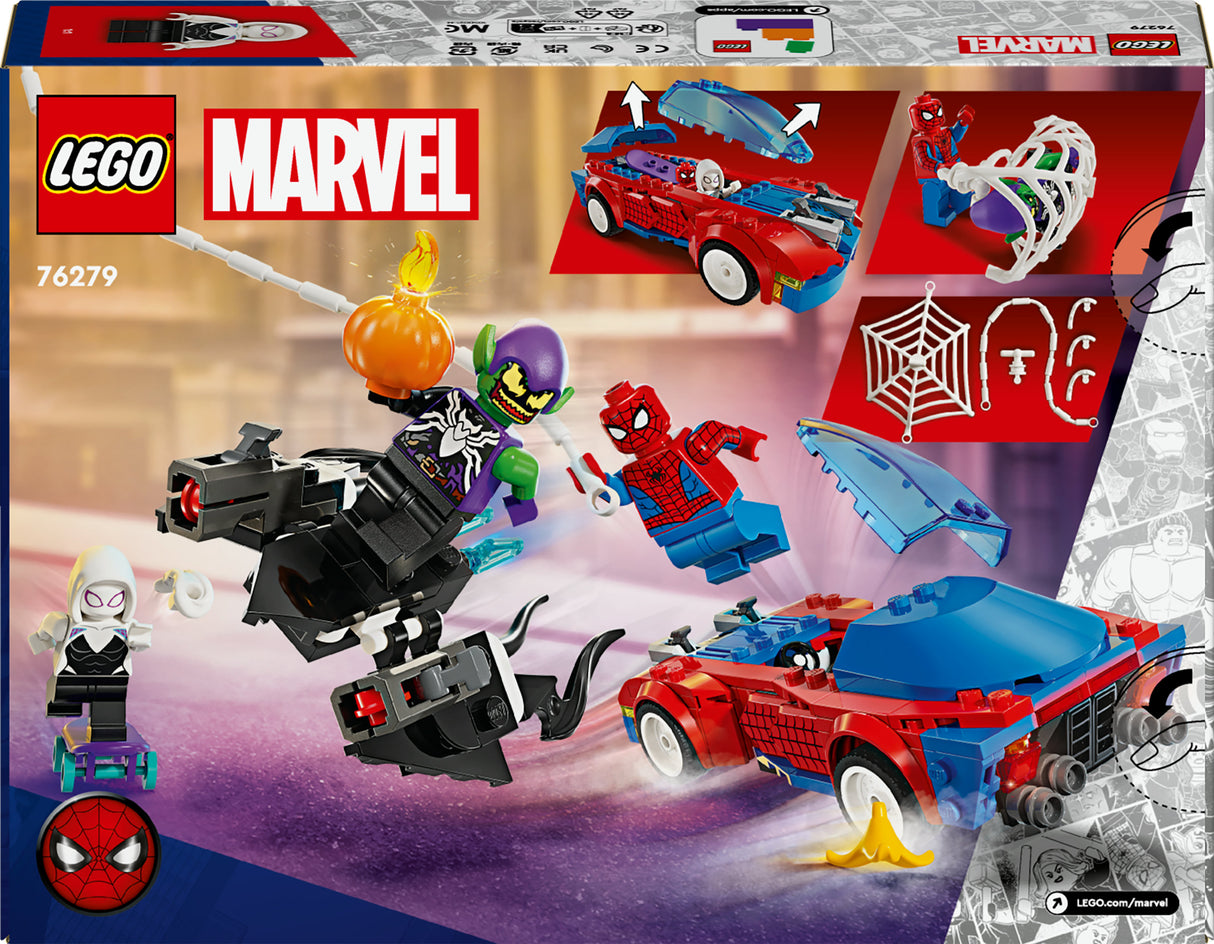 LEGO 76279 Marvel Super Heroes Spider-Man's Racing Car & Venom Green Goblin Construction Toy LEGO