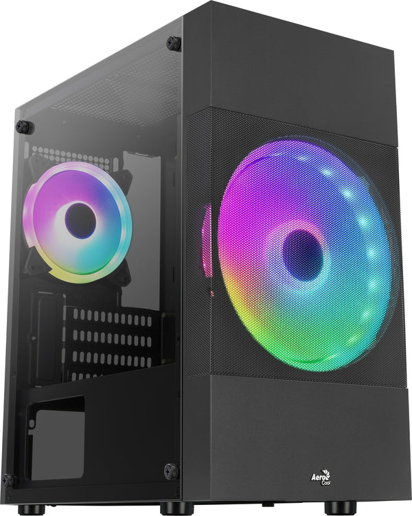 AeroCool Atomic Lite Tårn Micro-ATX No power supply Sort
