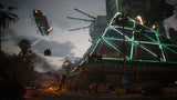 Cyberpunk 2077: Ultimate Edition – Nintendo Switch 2 – spilscene med helikopter
