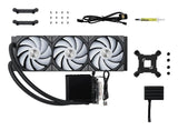 TRYX PANORAMA Upgraded 360mm AIO Liquid Cooler ARGB Black TRYX