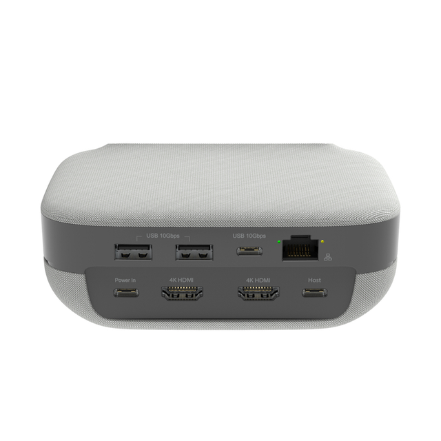 j5create JCDS337-N – USB-C-dock med speakerphone – Dockens bagporte
