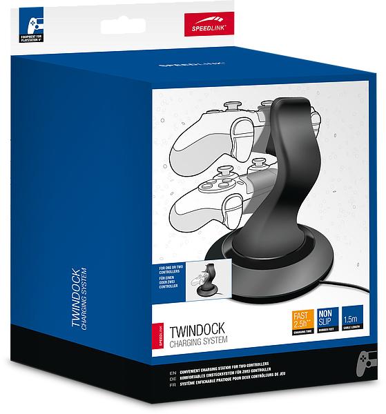 Speedlink - TwinDock Opladnings System til PS4, Sort