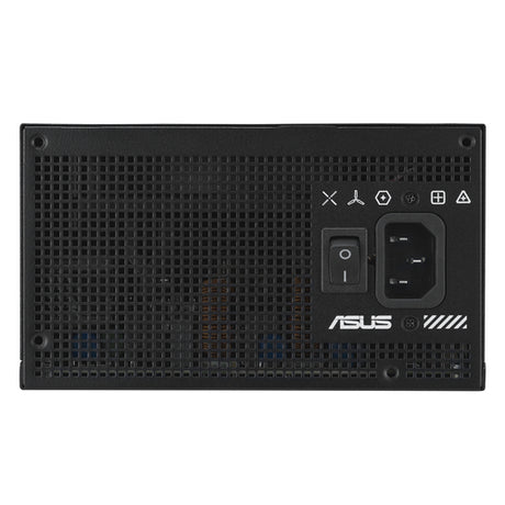 ASUS TUF Gaming 650B EVO – bagside med strømstik og kontakt