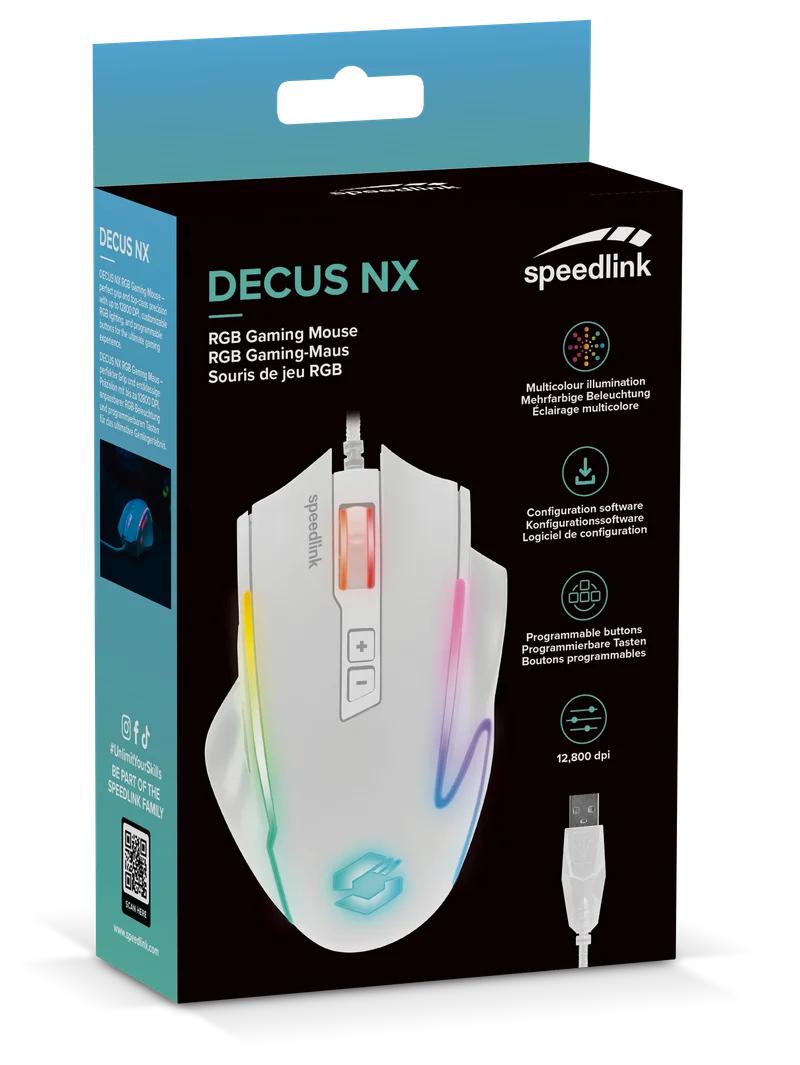 Speedlink - DECUS NX RGB Gaming Mouse - White Speedlink