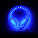 Alien Neon LED Lampe Blå Geekd