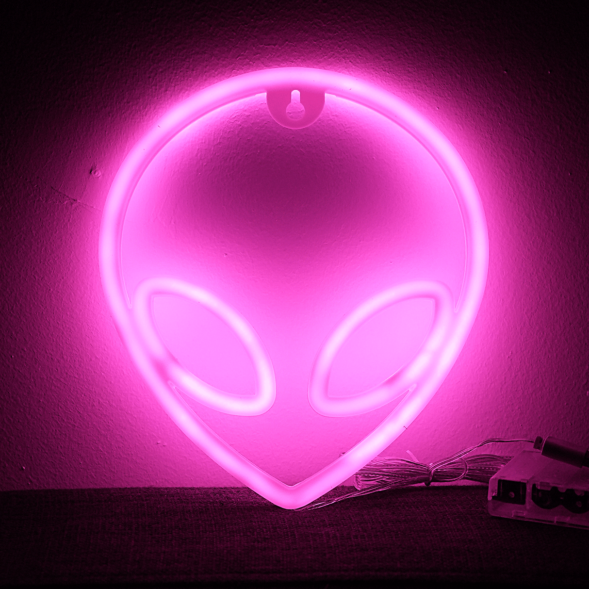 Alien Neon LED Lampe Pink Geekd