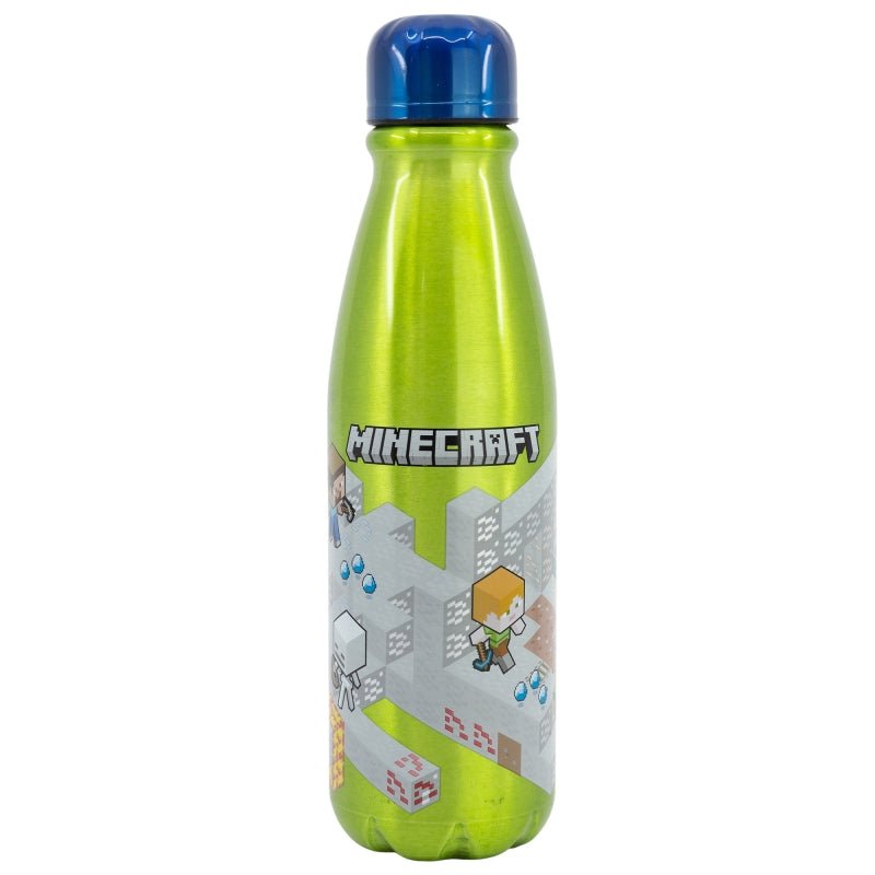 Aluminium Drikkeflaske 600 ml - Minecraft Tema Storline