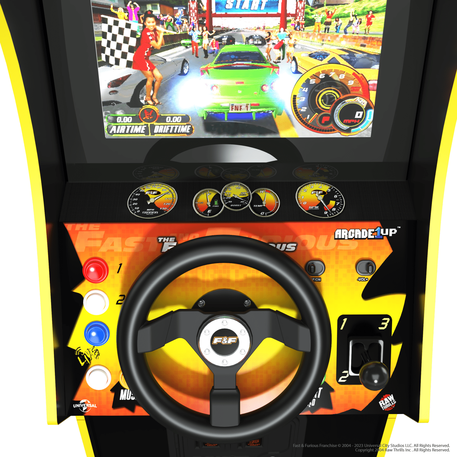 ARCADE 1 UP FAST AND FURIOUS RACING ARCADE MACHINE Arcade1Up