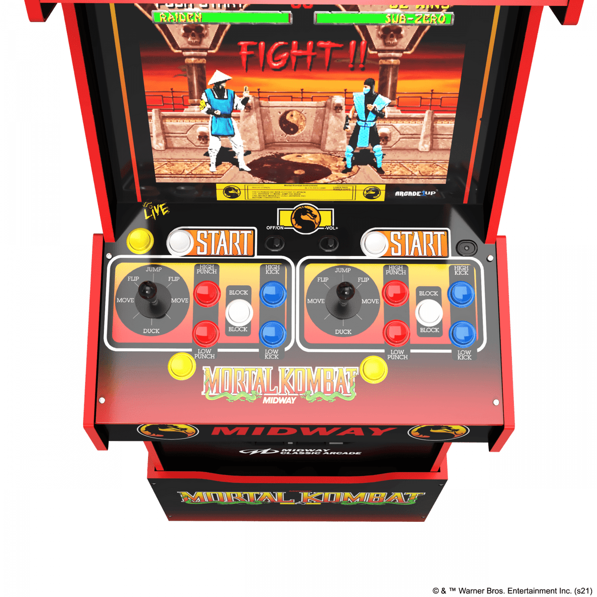 ARCADE 1 UP MORTAL KOMBAT MIDWAY LEGACY 14-IN-1 WIFI ENABLED ARCADE MACHINE Arcade1Up