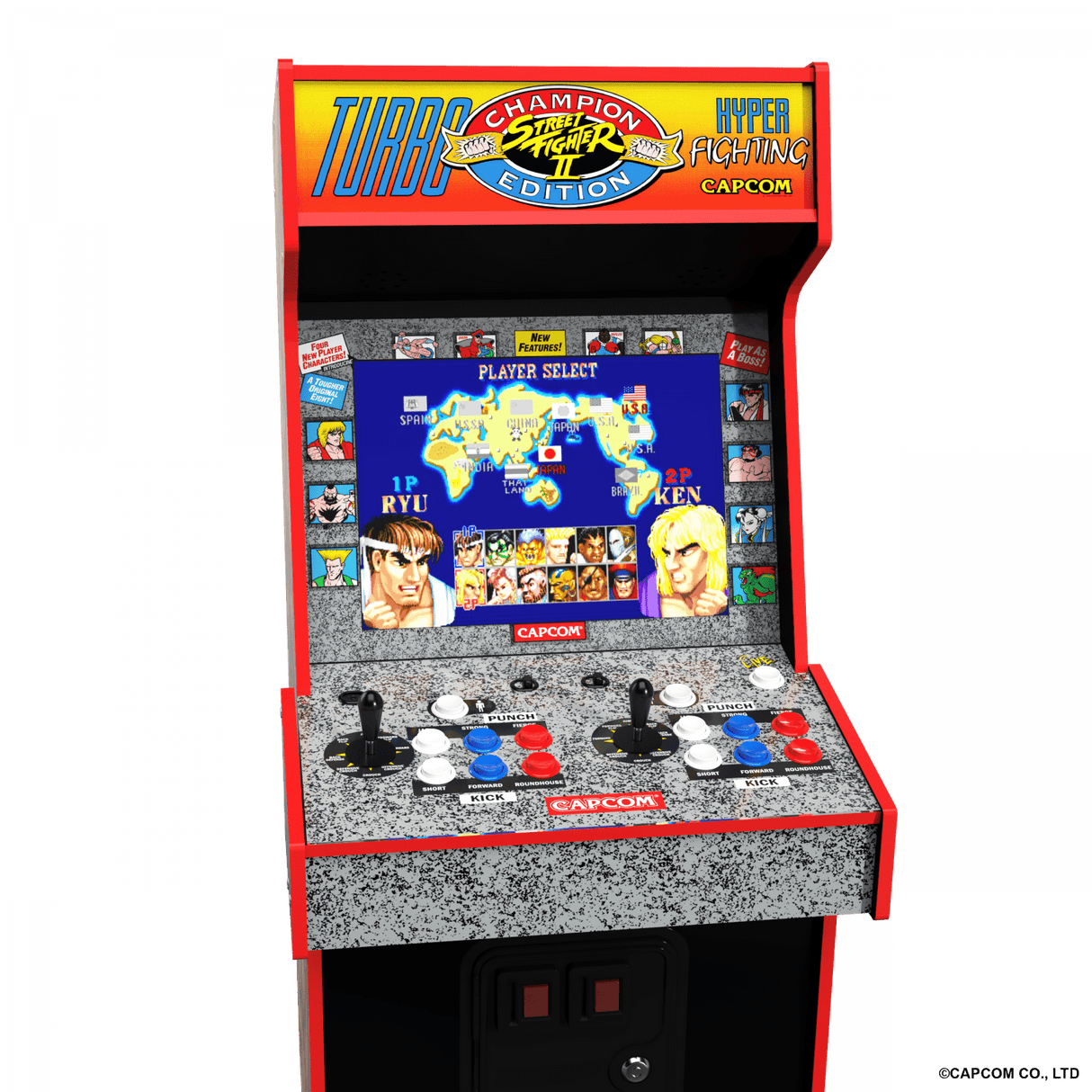 ARCADE 1 UP STREET FIGHTER LEGACY 14-IN-1 WIFI ENABLED ARCADE MACHINE Arcade1Up