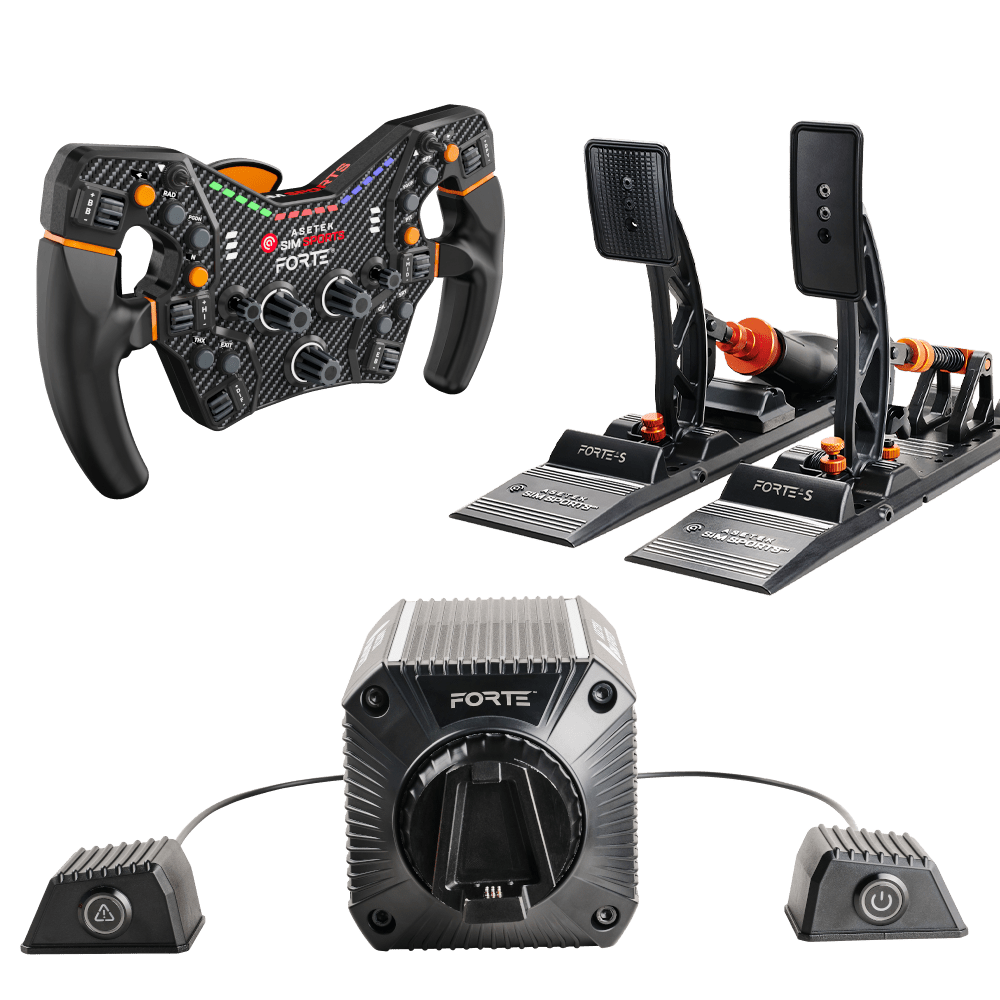 Asetek Invicta™ S-Series Bundle Komplet Sim Racing Kit Asetek