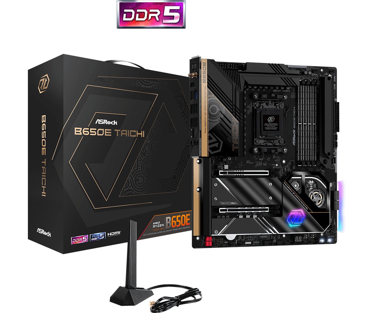 ASRock B650E TAICHI Udvidet ATX  AM5 AMD B650 ASRock