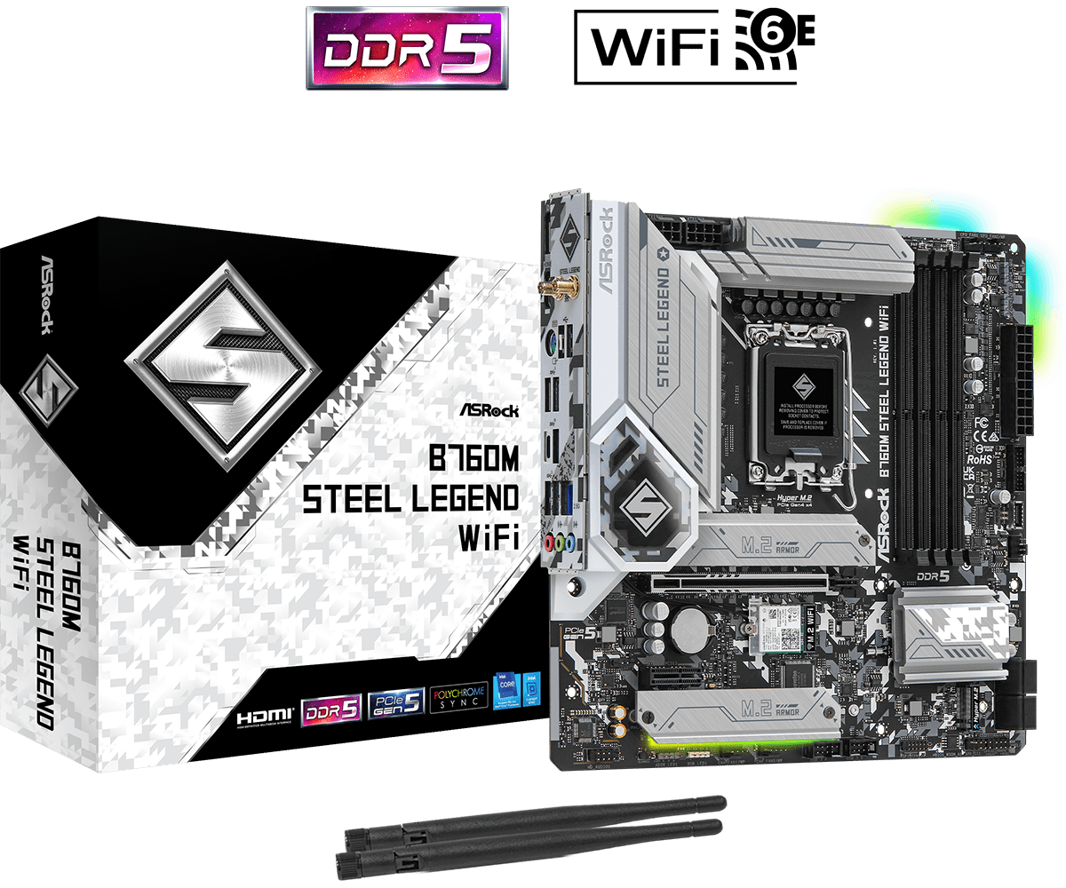 ASRock B760M STEEL LEGEND WIFI Asrock