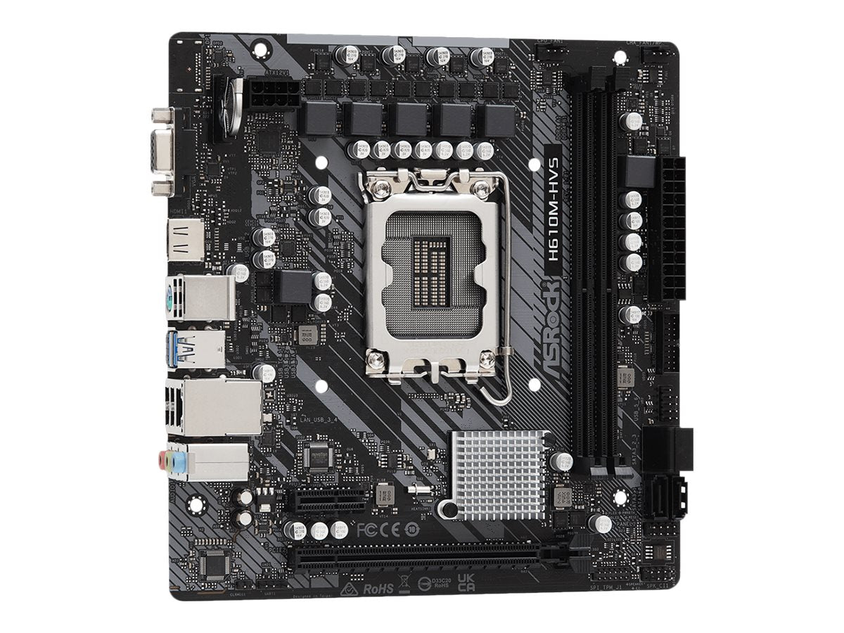 ASRock H610M-HVS Micro-ATX LGA1700 Intel H610 ASRock