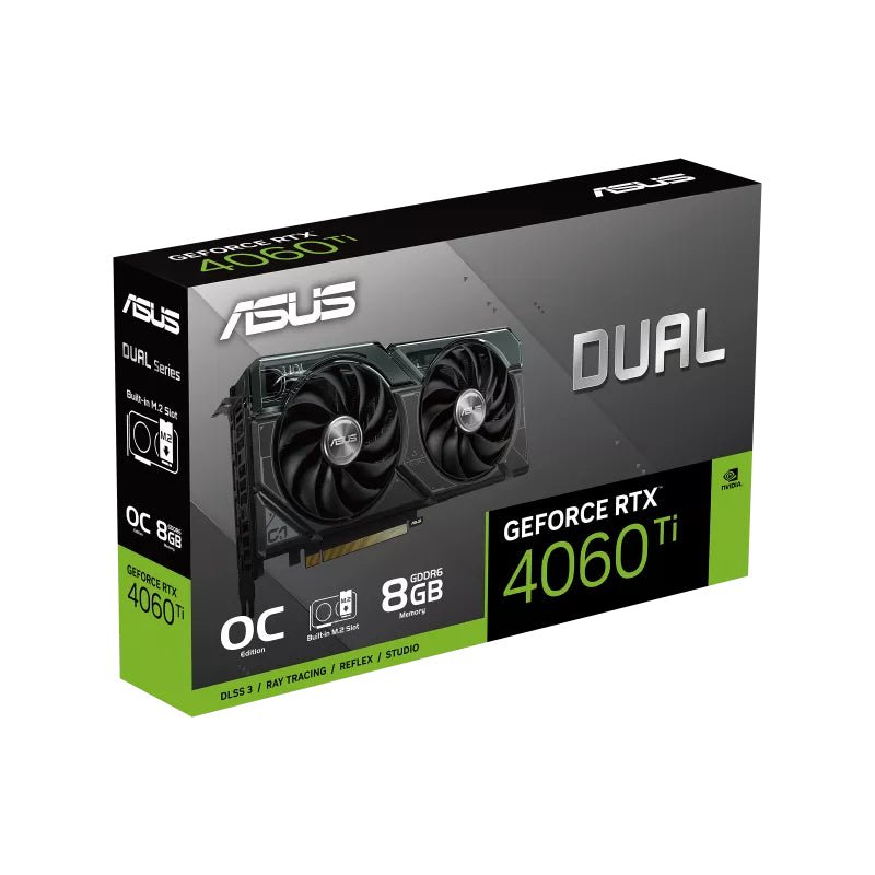 ASUS GeForce RTX 4060 TI 8GB GDDR6 DUAL OC with 2280 M.2 SSD Expansion slot Asus