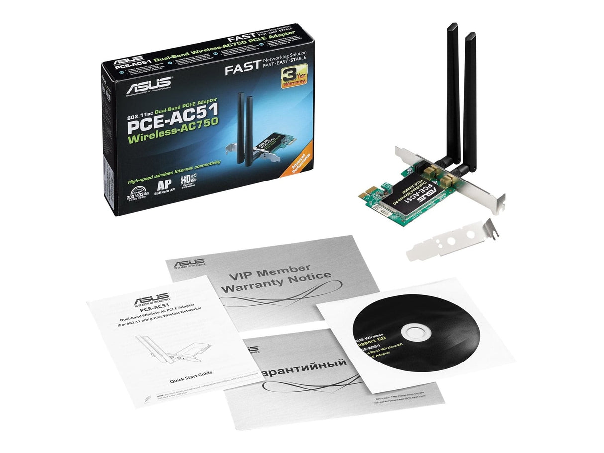 ASUS Netværksadapter PCE-AC51 Asus