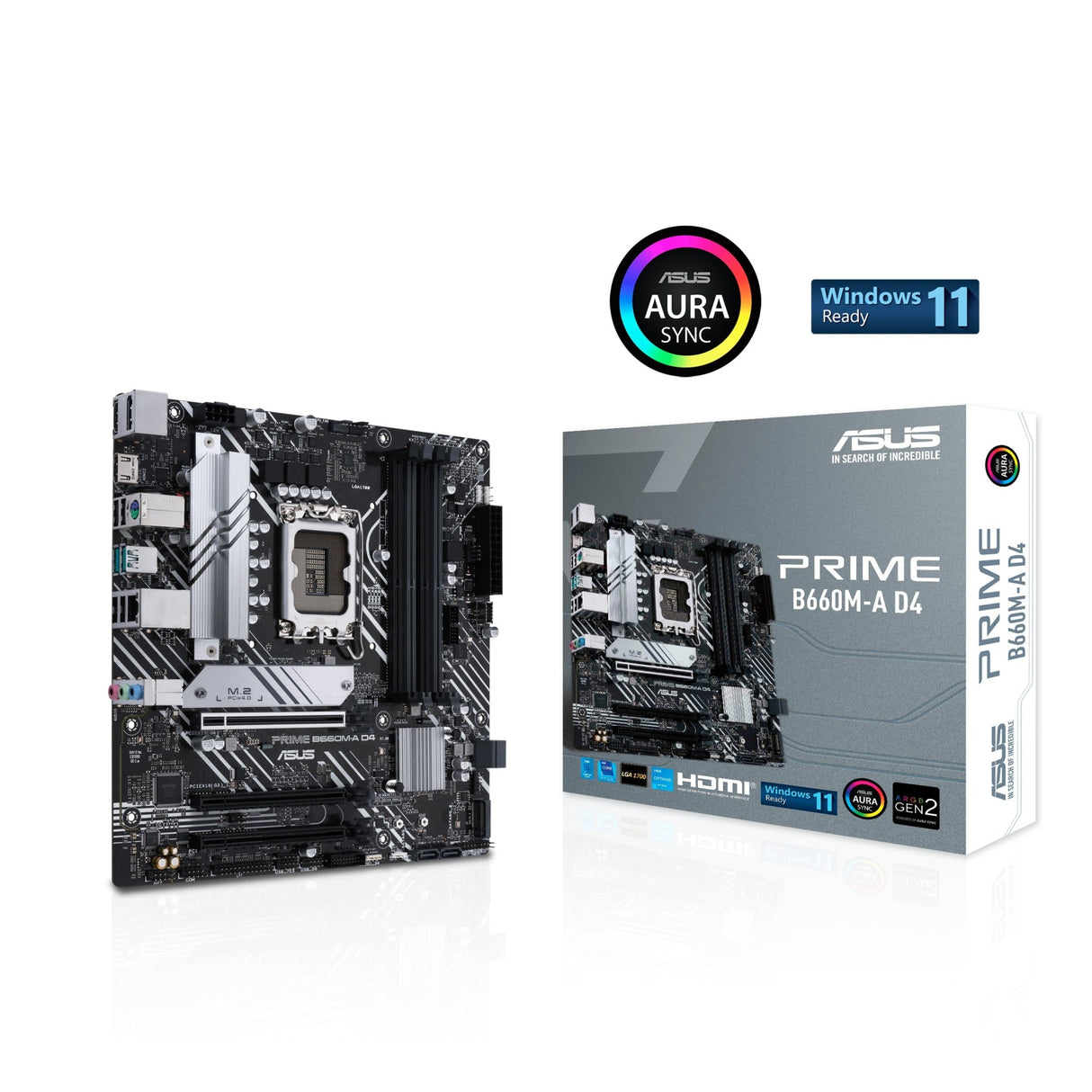 ASUS PRIME B660M-A D4 (mATX, B660, LGA 1700, DDR4) Asus