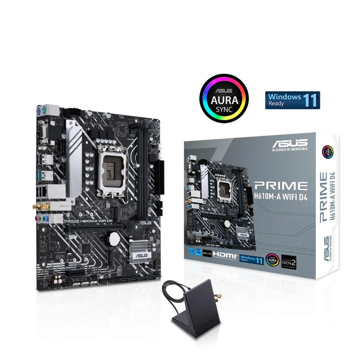 ASUS PRIME H610M-A WIFI D4 (mATX, H610, LGA 1700, DDR4) Asus