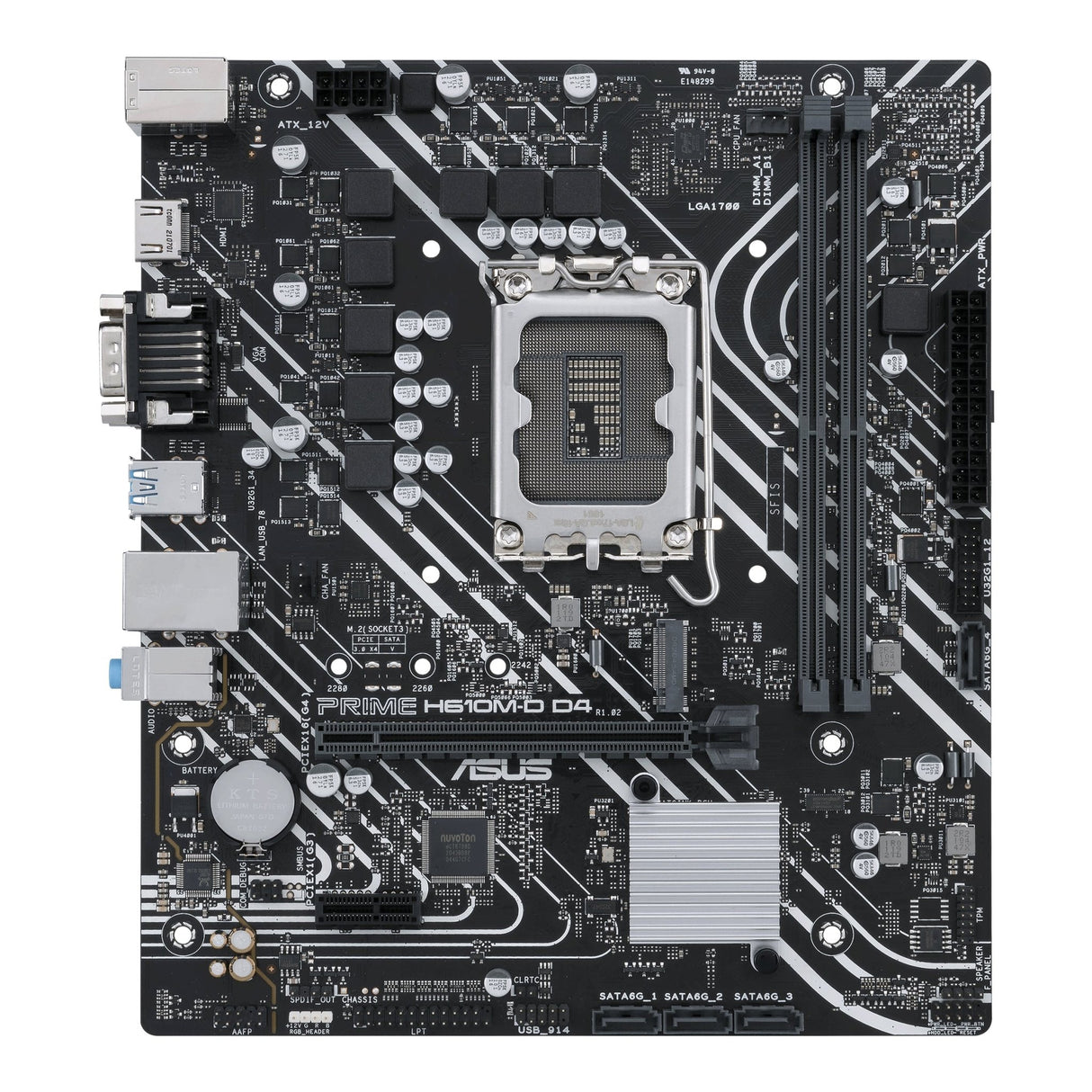 ASUS PRIME H610M-D D4 (mATX, H610, LGA 1700, DDR4) Asus