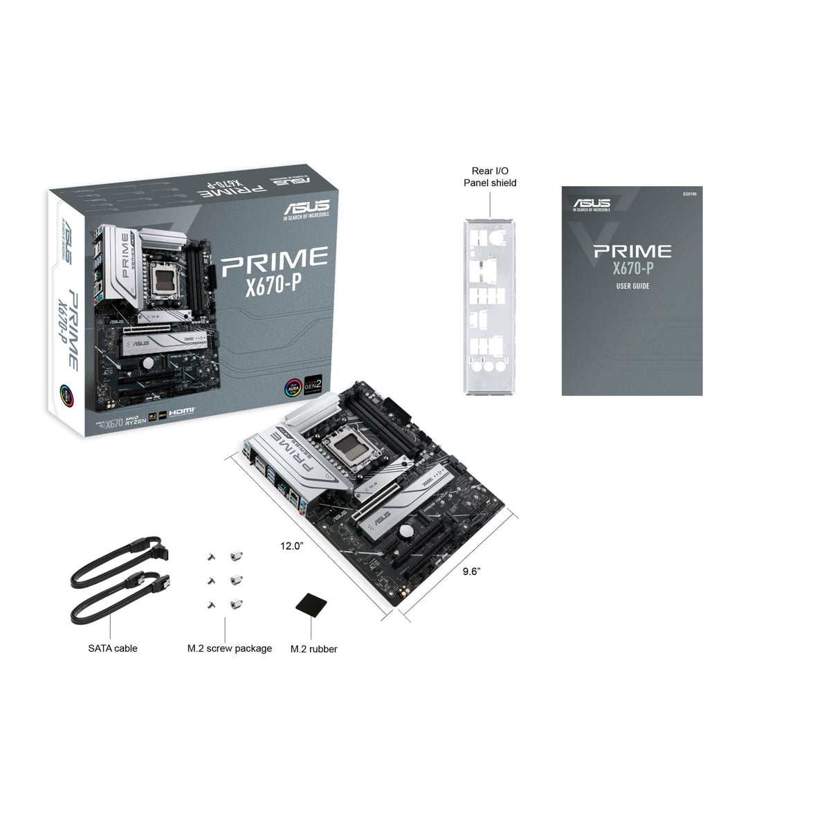 ASUS PRIME X670-P, Motherboard - AM5 Asus