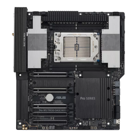 ASUS Pro WS TRX50-SAGE WIFI bundkort set ovenfra