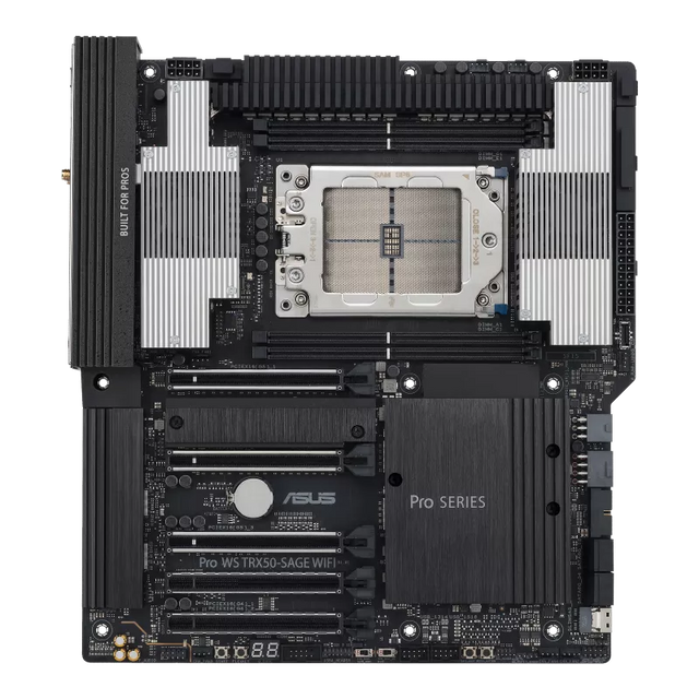 ASUS Pro WS TRX50-SAGE WIFI bundkort set ovenfra