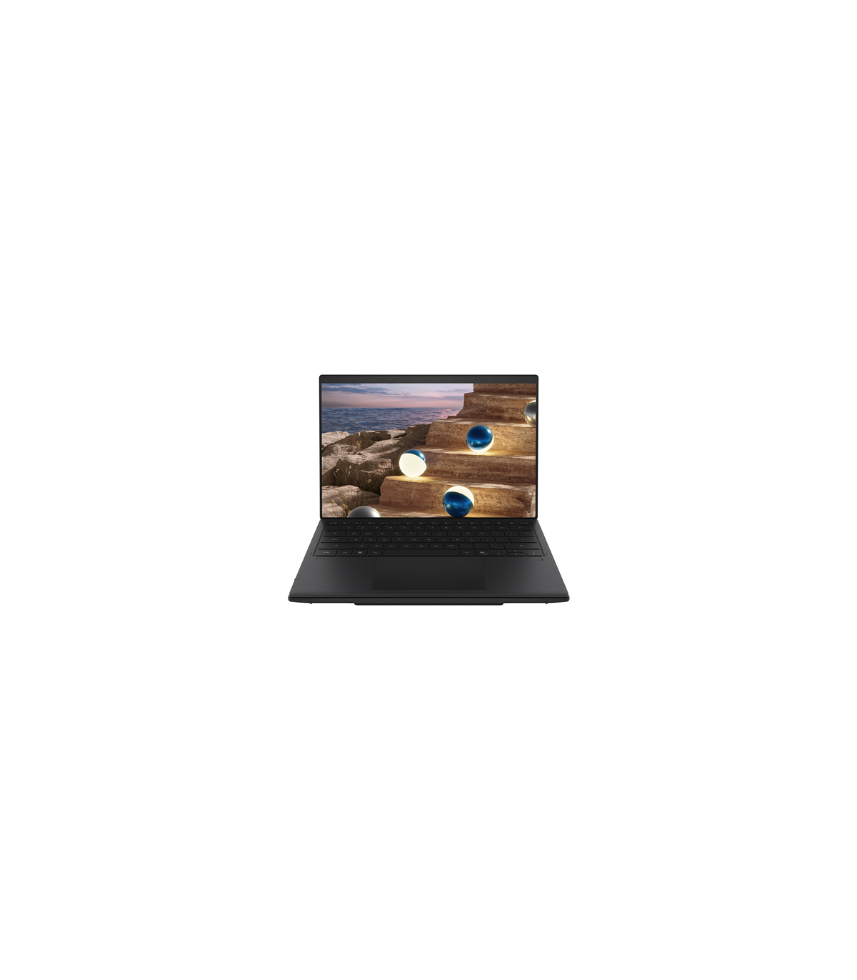 ASUS Zenbook Duo UX8407AA-SN066W i Moher Gray set forfra med tastatur