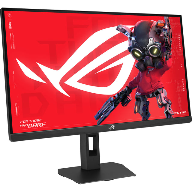 ASUS ROG Strix XG27UCGR gamingskærm set skråt forfra