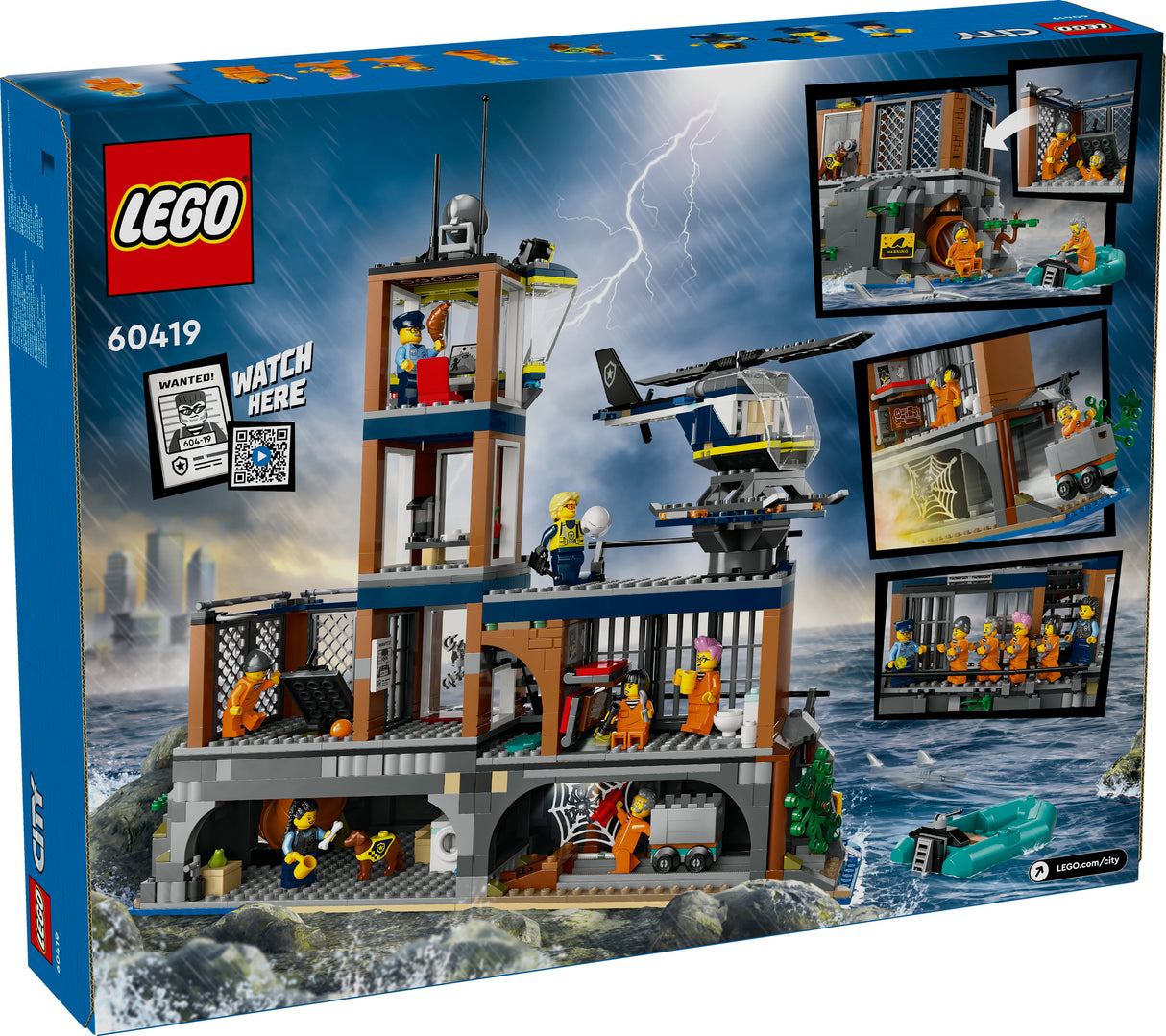 LEGO 60419 City Prison Island Police Station Construction Toy LEGO