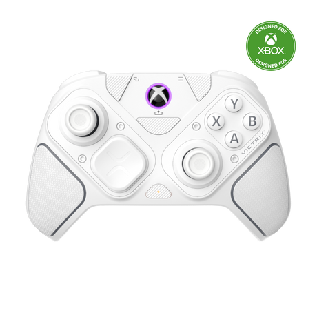 Turtle Beach Victrix Pro BFG Reloaded – Xbox/PC – Hvid – controller forfra med Xbox-mærkning