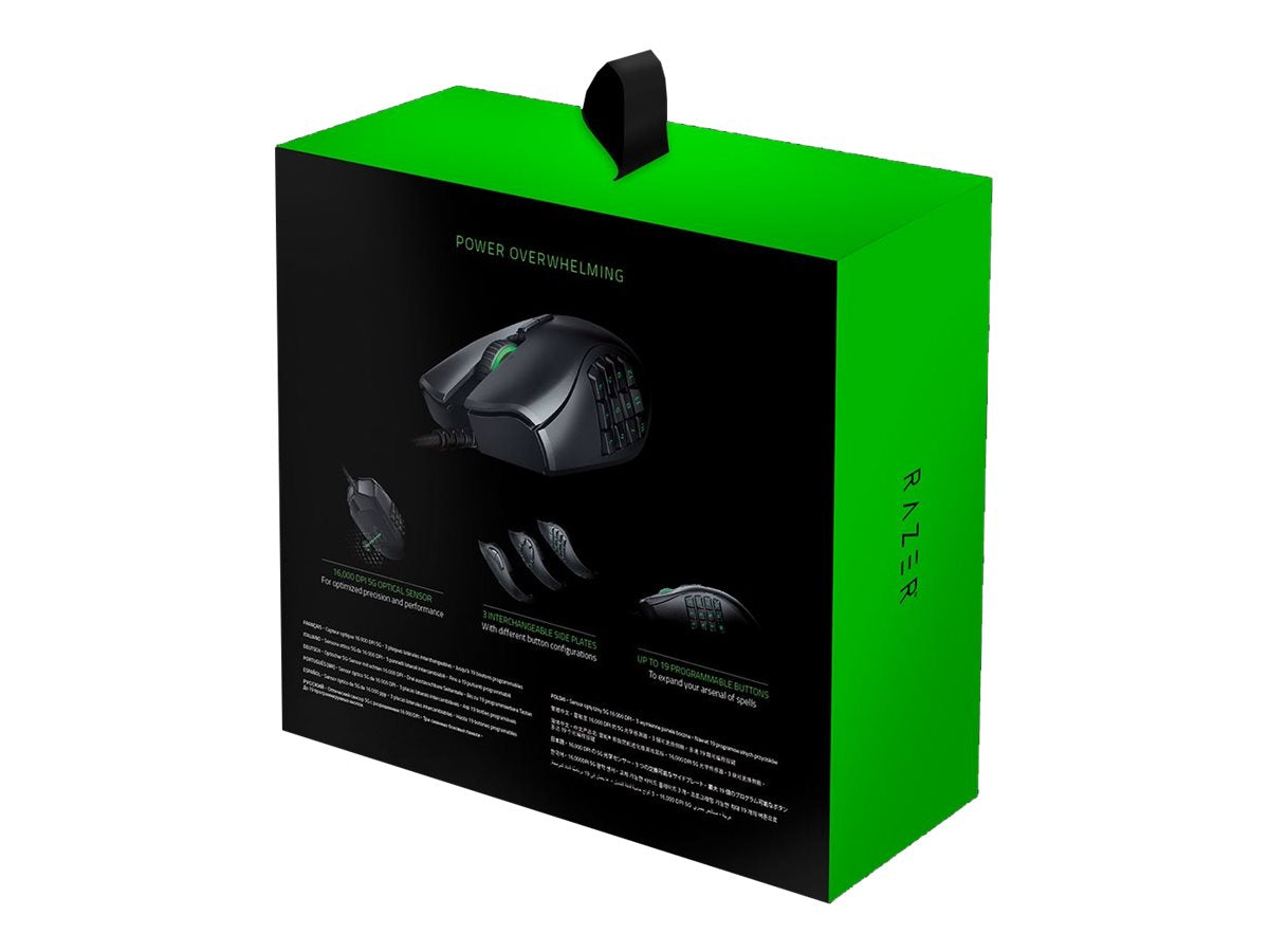 Razer Naga Trinity Laser Kabling Sort