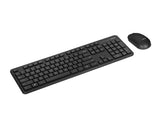 ASUS CW100 – trådløst tastatur og mus, US-engelsk, sort – tastatur og mus skråt ovenfra
