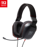 PowerA Wired Stereo Headset – Nintendo Switch 2 – Sort – produktbillede