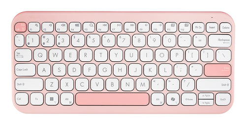 ASUS Marshmallow KW100 – 75% Bluetooth-tastatur, tysk, lyserød
