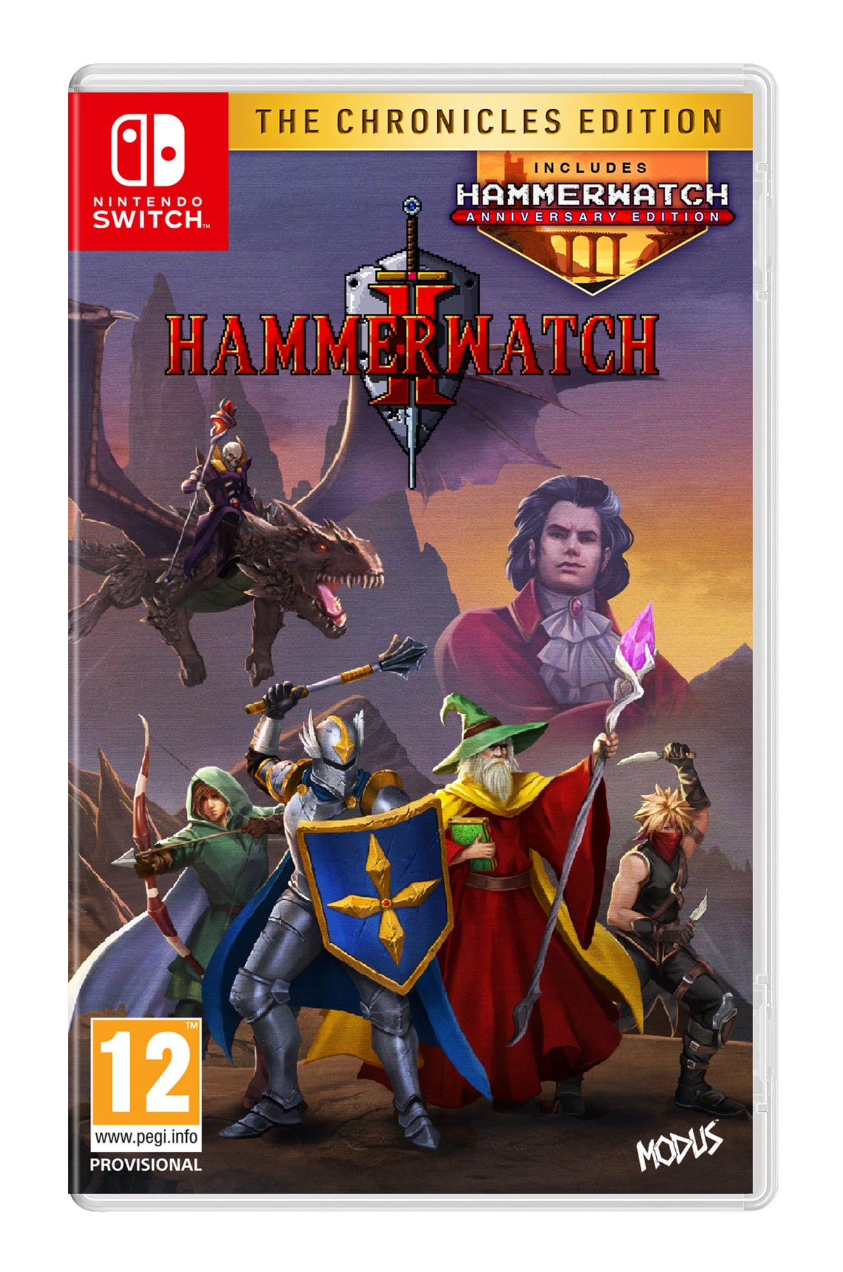 Hammerwatch II: The Chronicles Edition – forside til Nintendo Switch