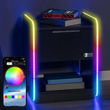 XROCKER ELECTRA BEDSIDE - BLACK WITH BLACK LED XROCKER