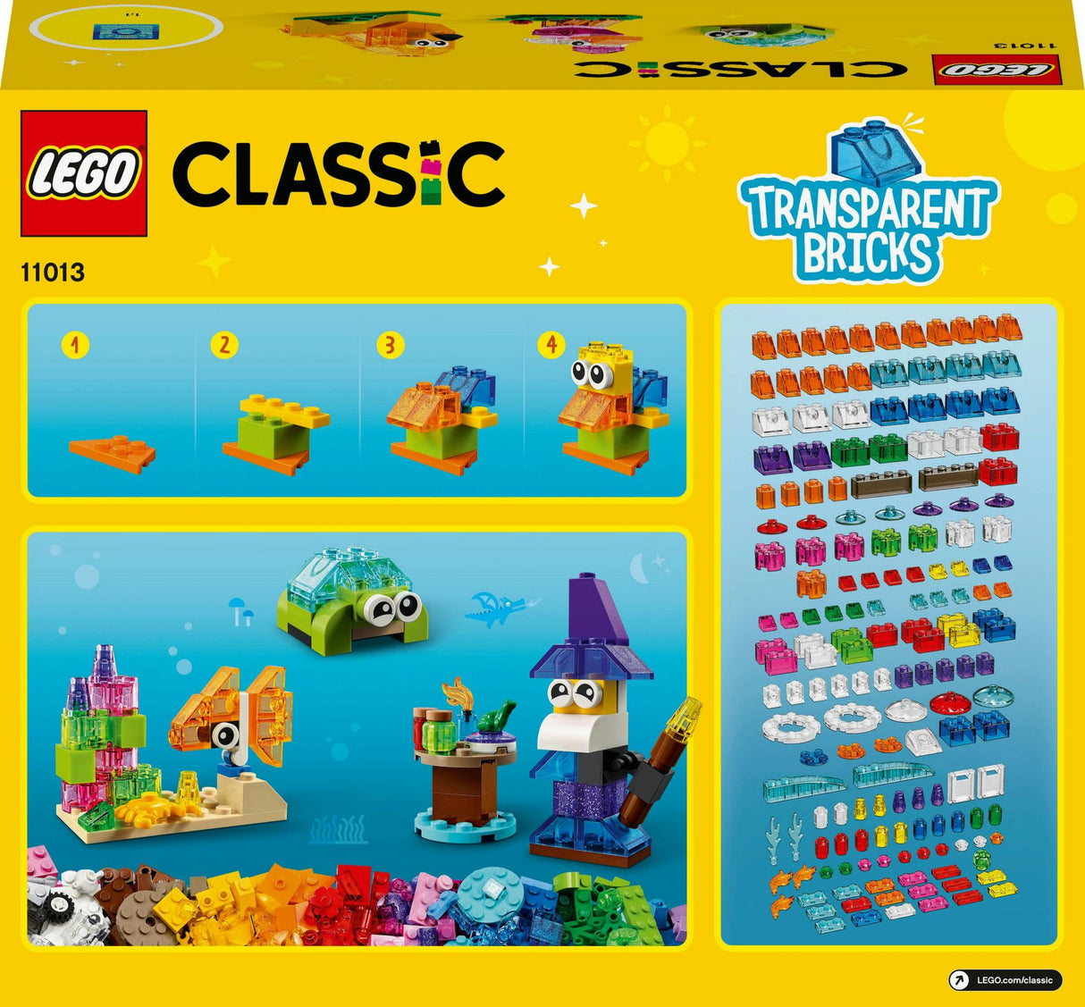 LEGO Classic - Creative Transparent Bricks (11013) LEGO