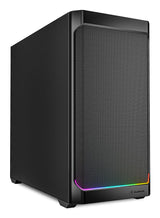 Sharkoon MK4 RGB Strip Black Mesh Front ARGB Strip 2x 120mm Fans USB-C BTF Micro-ATX Gaming PC Case Sharkoon