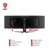 MSI MPG 491CQPDE QD-OLED 49 5120 x 1440 (UltraWide) HDMI DisplayPort USB-C 144Hz MSI