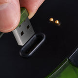 8BitDo Retro R8 Xbox Edition – trådløs PC-mus – Modtager sættes i ladestation
