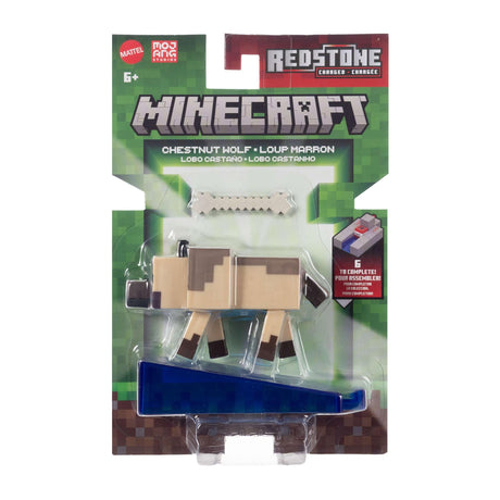 Minecraft - Biome Builds 8cm Figure -Chestnut Wolf  (JJR90-JL10) Minecraft