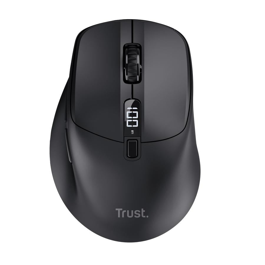 TRUST ZEVO FAST RECH MULTI-WIRELESS MOUSE - BLACK TRUST