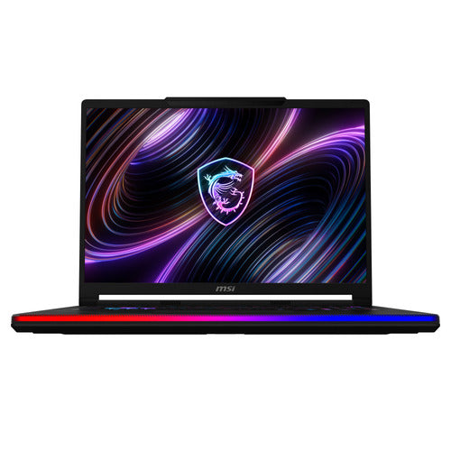 MSI Raider 16 Max HX B2WI-001FR – bagside af skærm og kabinet
